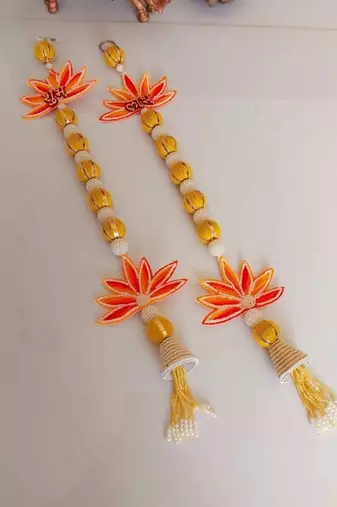 handmade door hanging tassels decorative home temple festival decor hanging (pack of 2)