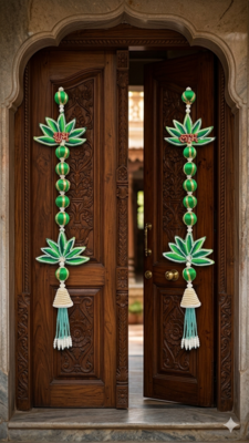 handmade hanging traditional design decorative for home wall decor festive decoration (pack of 2) 1