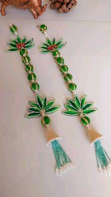 handmade hanging traditional design decorative for home wall decor festive decoration (pack of 2) 3