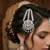 Silver Zircon Passa Jhumar – Pakistani Bridal Headpiece, Indian Wedding Statement Jewelry