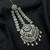 Silver Zircon Passa Jhumar – Pakistani Bridal Headpiece, Indian Wedding Statement Jewelry