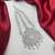 Silver Zircon Passa Jhumar – Pakistani Bridal Headpiece, Indian Wedding Statement Jewelry