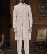 Rose gold pink sherwani for men | men's wedding wear