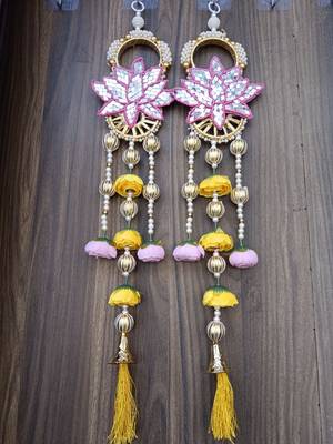 handmade hanging for home decorative wall hangingdiwali festival pooja room home decor (pack of 2) 1