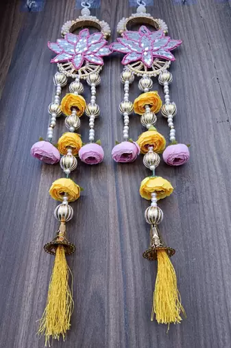 handmade hanging for home decorative wall hangingdiwali festival pooja room home decor (pack of 2)