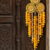 handcrafted genda florel pearl door hanging latkan decorative wall hanging for home decor (pack of 2)