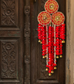 handmade hanging home decorative wall hangingdiwali festival pooja room home decor (pack of 2)