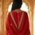Embroidered chanderi short kurta & sharara with tissue dupatta