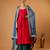 Hot pink corset anarkali with green palazzo & embroidered lace katan silk dupatta