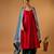 Hot pink corset anarkali with green palazzo & embroidered lace katan silk dupatta