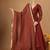 Maroon chanderi wrap anarkali set with zari striped dupatta