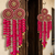 handmade genda florel pearl door hanging latkan decorative wall hanging for home decor (pack of 2)