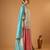 Silver embroidred zari silk wrap kurta with pink sharara & light blue embroidered dupatta