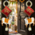 decorative shubh nandi cow pearl hanging for home entrance mandir wall decor traditional decoration (pack of 2)
