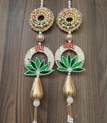 handmade decorative home wall hanging for elegant decor home pooja room and hanging decoration (pack of 2)