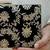 Black silk metallic clutch