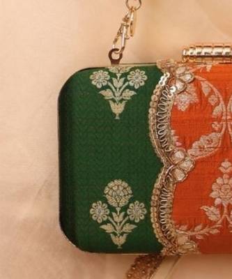Multicolor satin metallic clutch 3