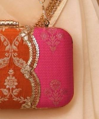 Multicolor satin metallic clutch 4