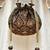 Black satin pearl lace work potli bag