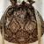 Black satin pearl lace work potli bag