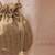 Gold textured gota satin potli bag