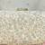 Beige tissue suede clutch