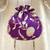 Purple banarasi silk potli bag