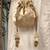 Gold velvet suede potli bag