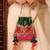 Multicolor pure silk satin potli bag