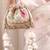Multicolor floral embroidered potli bag