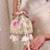 Multicolor floral embroidered potli bag