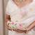 Multicolor floral embroidered clutch