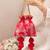 Red katan silk potli bag