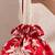 Red pure raw silk potli bag