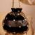 Black semi tissue potli bag
