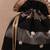 Black semi tissue potli bag