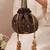 Black pure silk potli bag