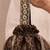 Black pure silk potli bag
