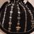 Black embroidered poly silk potli bag