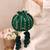 Green embroidered poly silk potli bag