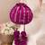 Magenta pink embroidered poly silk potli bag