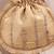 Gold embroidered poly silk potli bag