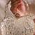 Gold tissue cutwork mirror synthetic clutch