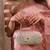 Gold tissue cutwork mirror synthetic clutch