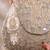 Gold tissue cutwork mirror synthetic clutch