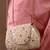 Gold tissue cutwork mirror synthetic clutch