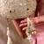 Gold tissue cutwork mirror synthetic potli bag