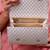 Silver silk brocade clutch