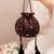 Black woven georgette potli bag