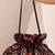 Black woven georgette potli bag